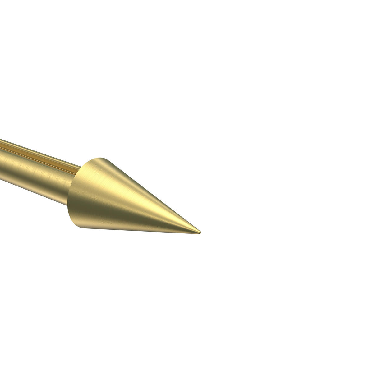 ENDSTÜCKE FÜR GARDINENSTANGEN 20 mm Ø, Savio Messing-Optik, Packung 2 Stück - Messingfarben, Metall (6/3.4/3.4cm) - INTERDECO