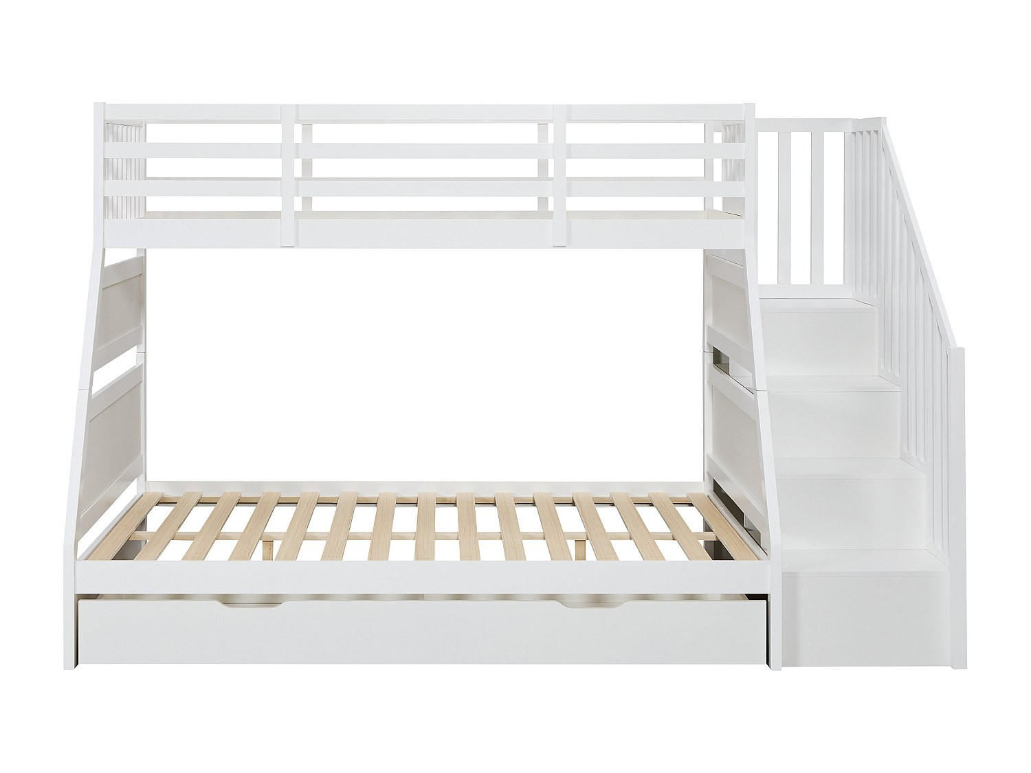 ETAGENBETT - 2 Personen - Holz, Platte - Weiß - - Weiß, Holz (140/190cm) - Vente-Unique