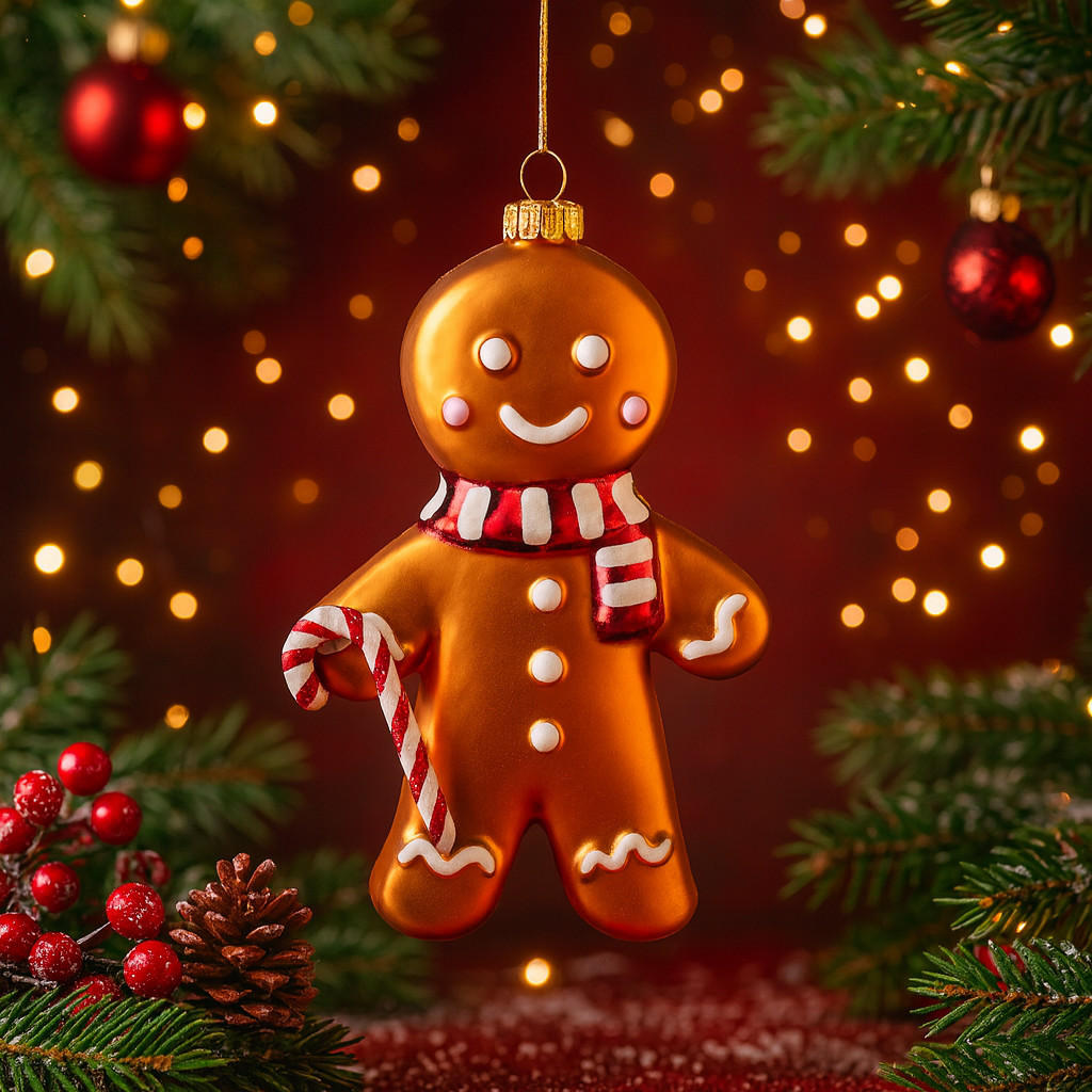 GLASKUGEL Kuki, Braun, 17 x 3 x 10 cm, Dekorative Weihnachtsdeko - Braun, Glas (3/17/10cm) - home&you