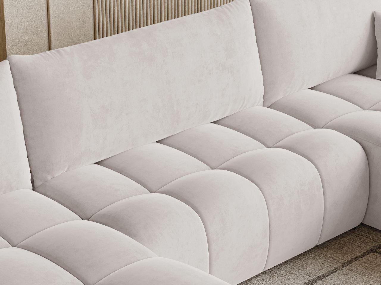 Graingold Ecksofa Grau 350x148 cm