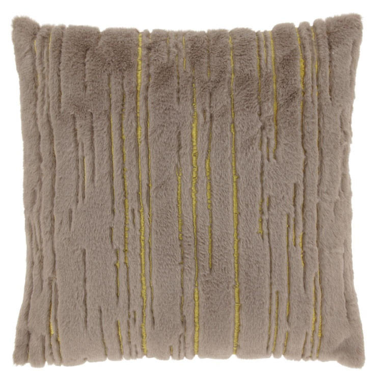 KISSEN Kristy - Braun - 45/45/ cm - Taupe, Textil (45/45cm) - Unique Living