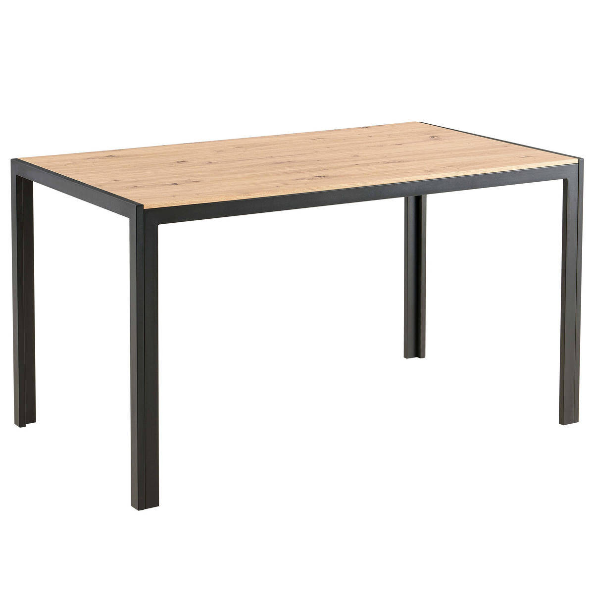 ESSTISCH, schwarz - Schwarz, Holz (140/80/76cm) - Oviala