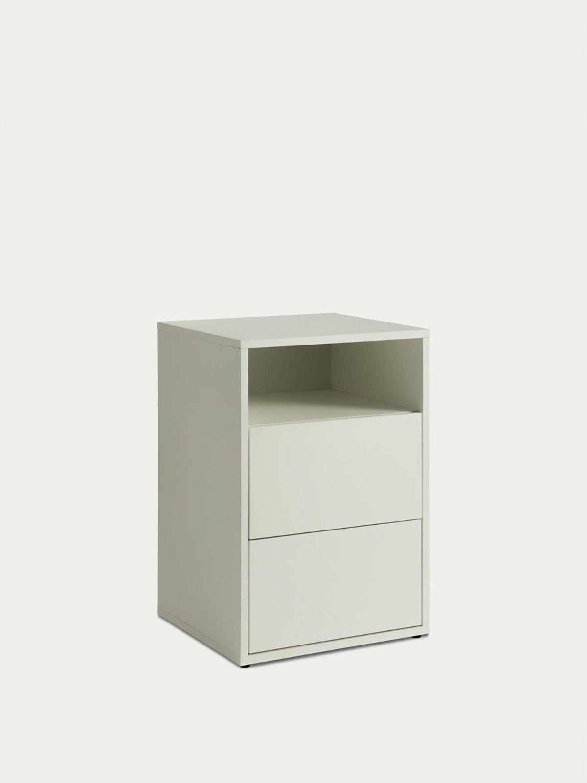 NACHTTISCH Hegas Weiß 42 cm x 62.3 cm - Weiß, Holzwerkstoff (42/62/40cm) - Kenay Home