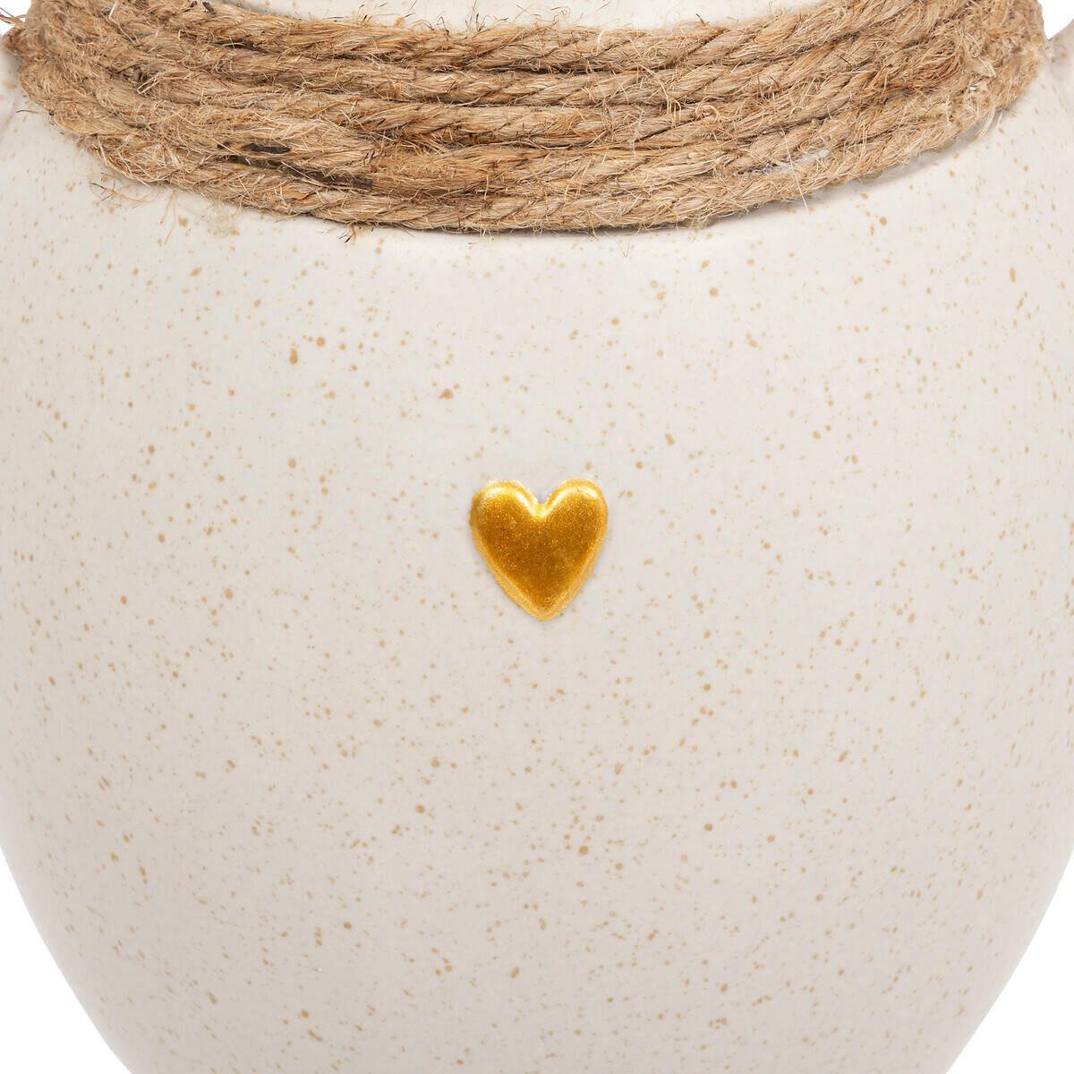 KERAMIKVASE Floral 22 cm - Weiß, Keramik (22cm) - Atmosphera Createur d´interieur
