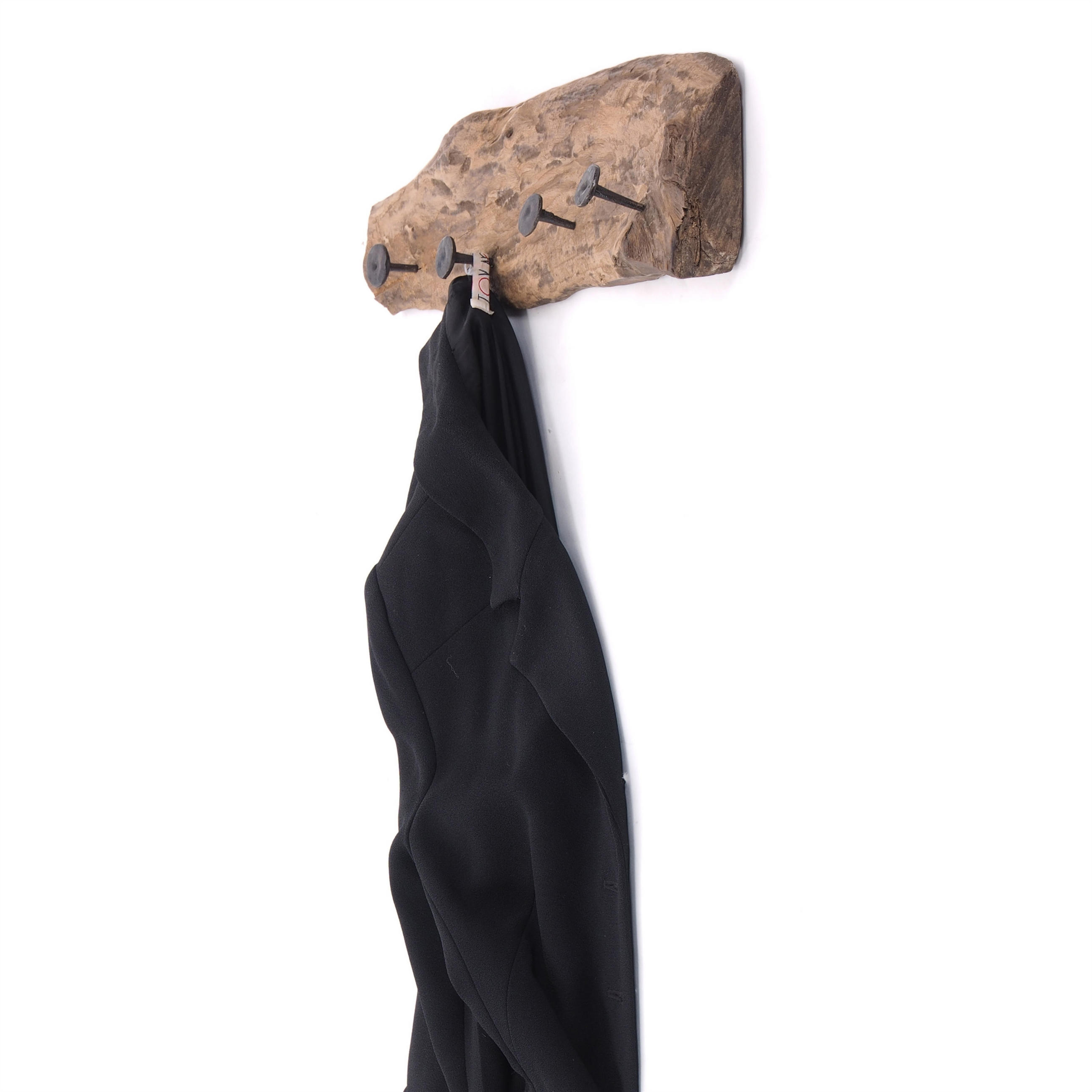 WANDGARDEROBE TREIBHOLZ 50 Massivholz naturfarben - Naturfarben, Holz (50/12/8cm) - DESIGN DELIGHTS