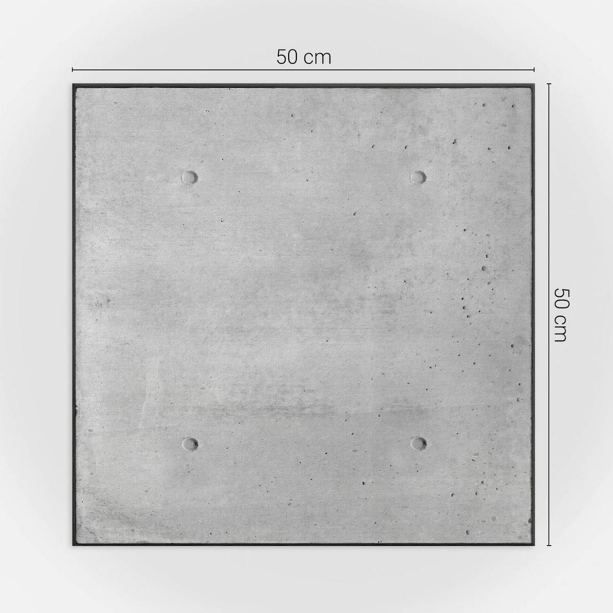 WANDPANEEL 4x 50x50 cm selbstklebend Kirellon - Anthrazit, Kunststoff (50/1.6/50cm) - Wallfluent