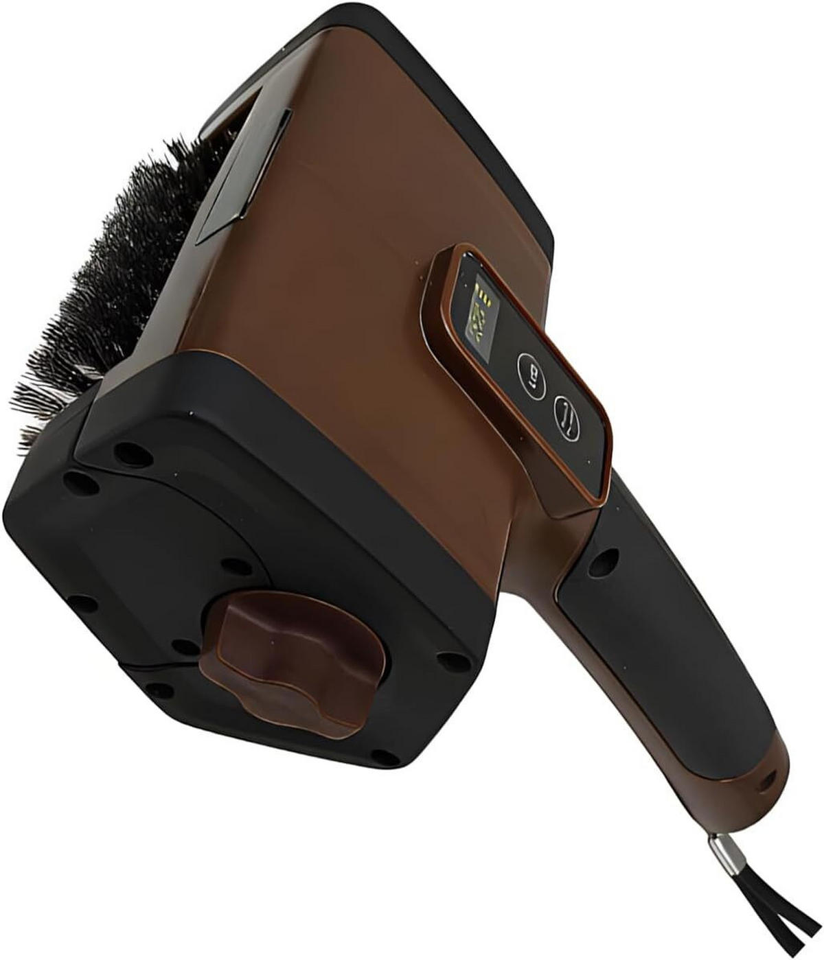 GRILLBÜRSTE Elektrische & Kunststoff Braun-Schwarz, Braun - Dunkelbraun, Kunststoff (14cm) - Authentics