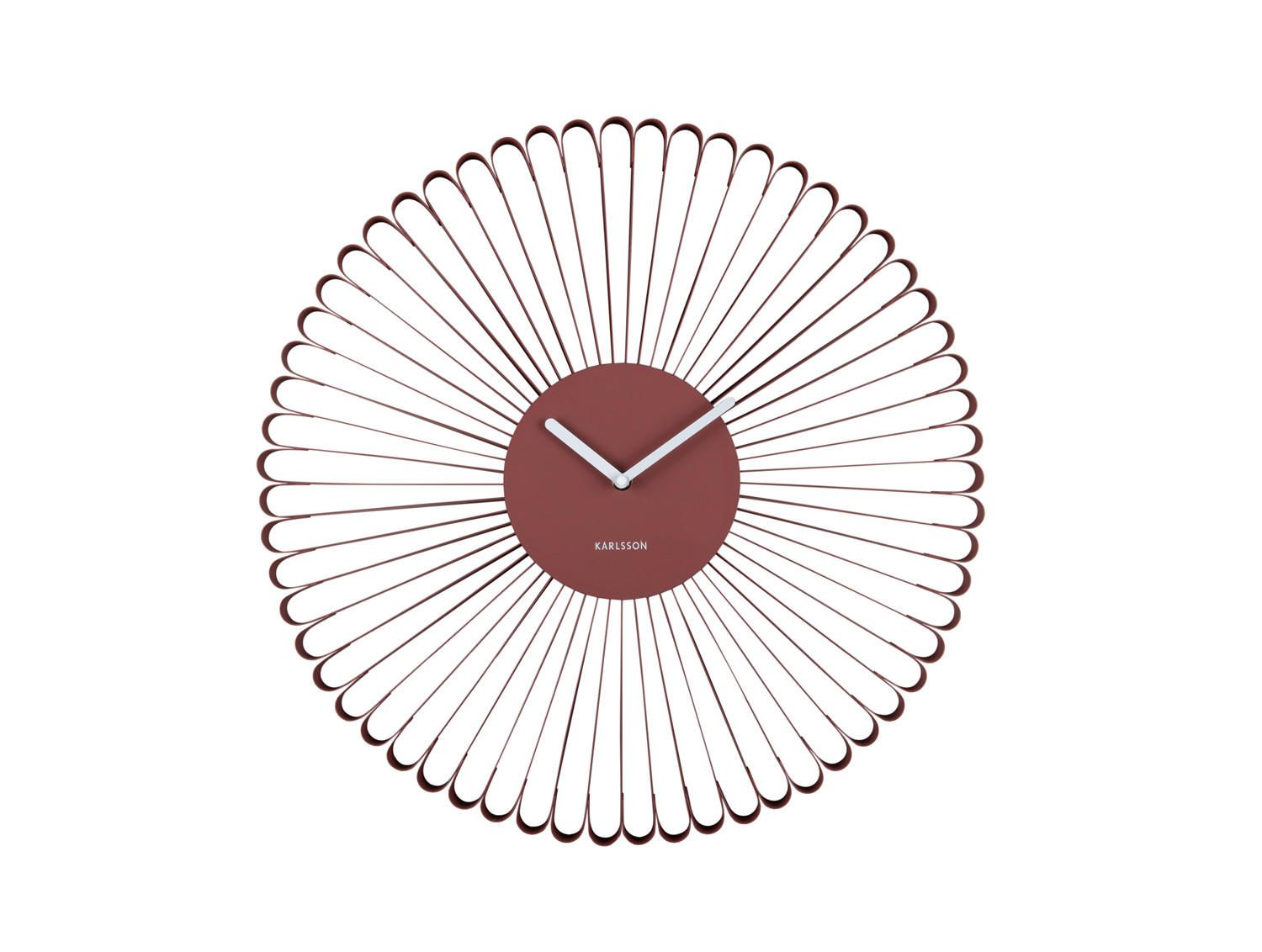 WANDUHR Cascara Rot 50/4/50 cm - Rot, Metall (4/50/50cm) - Karlsson