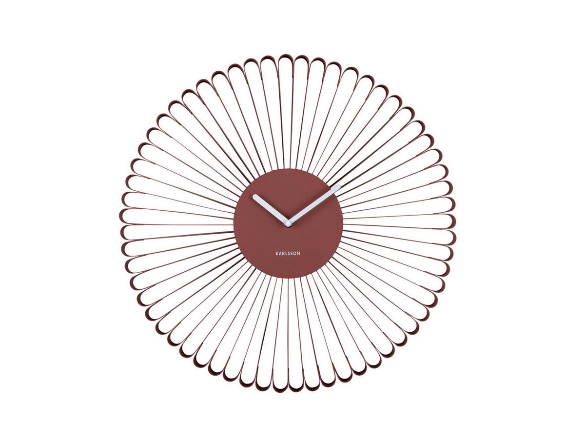 WANDUHR Cascara Rot 50/4/50 cm - Rot, Metall (4/50/50cm) - Karlsson