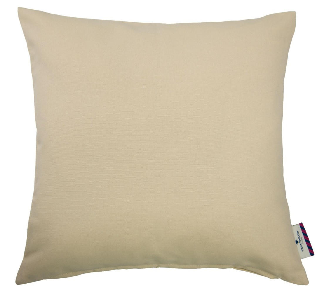 ZIERKISSENHÜLLE Dove creme 50x50cm - Creme, Textil (50/50cm) - Tom Tailor