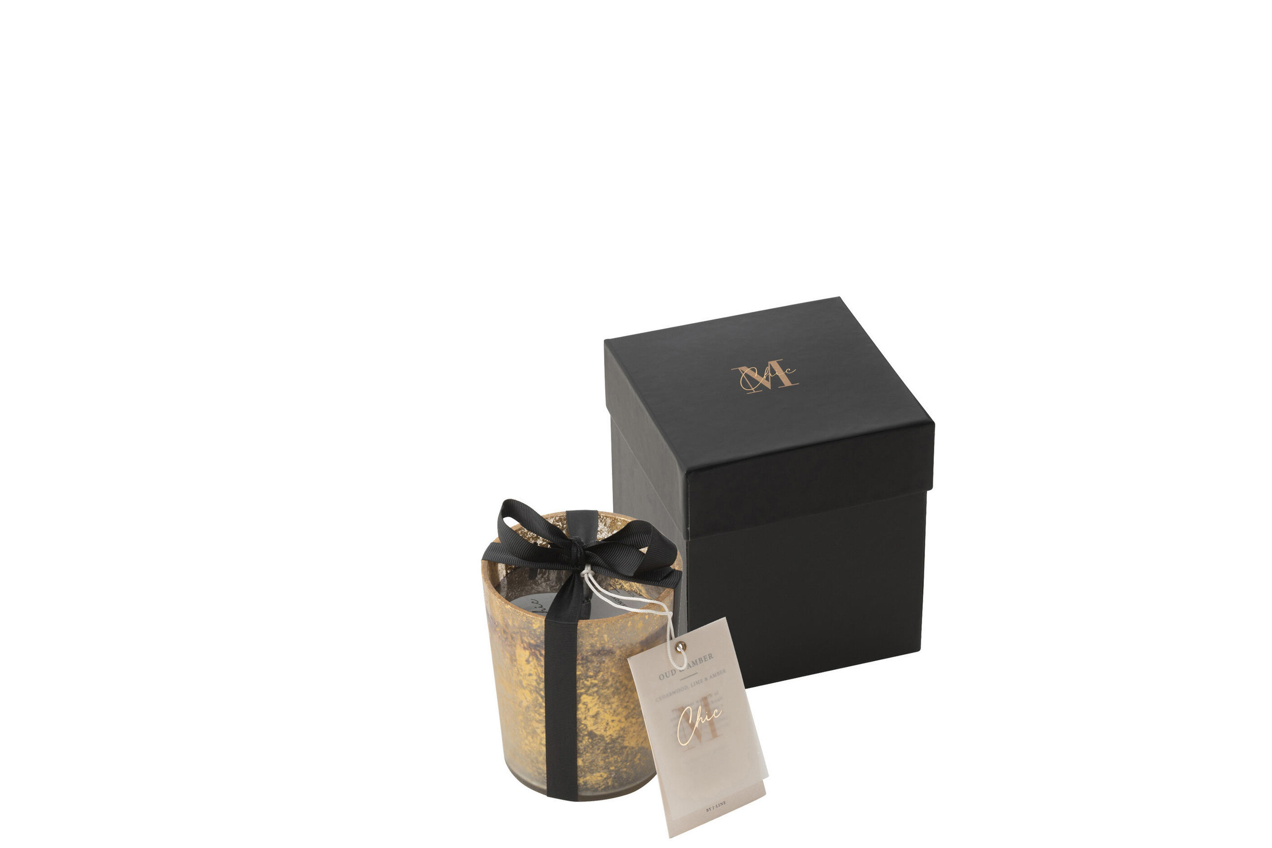 DUFTKERZE M-CHIC - Gold - S - 48 Std. - Goldfarben, Paraffin (10/11.5cm) - J-Line
