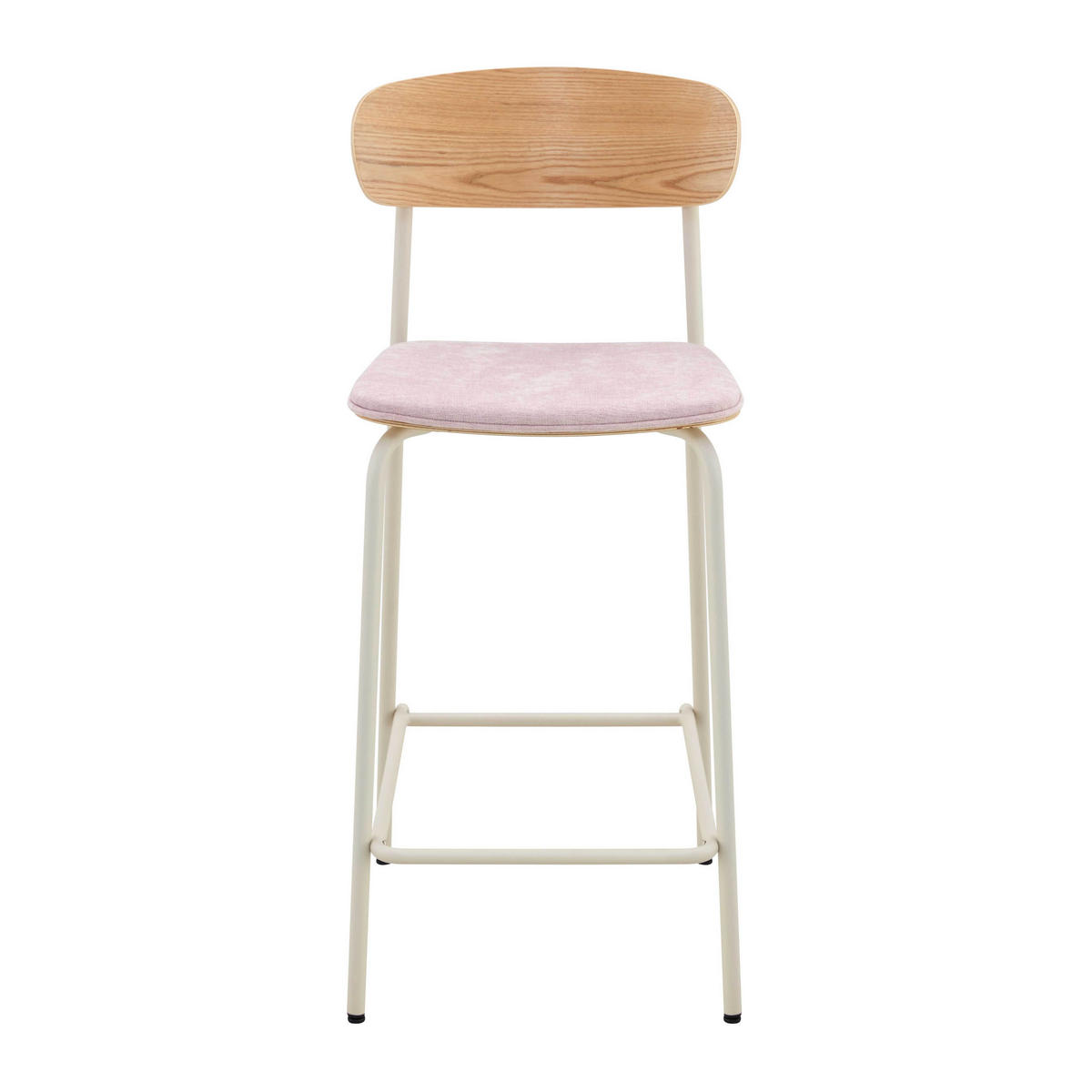 BARSTUHL 2-tlg., Rosa - Pink, Holz (42/96/50cm) - Oviala