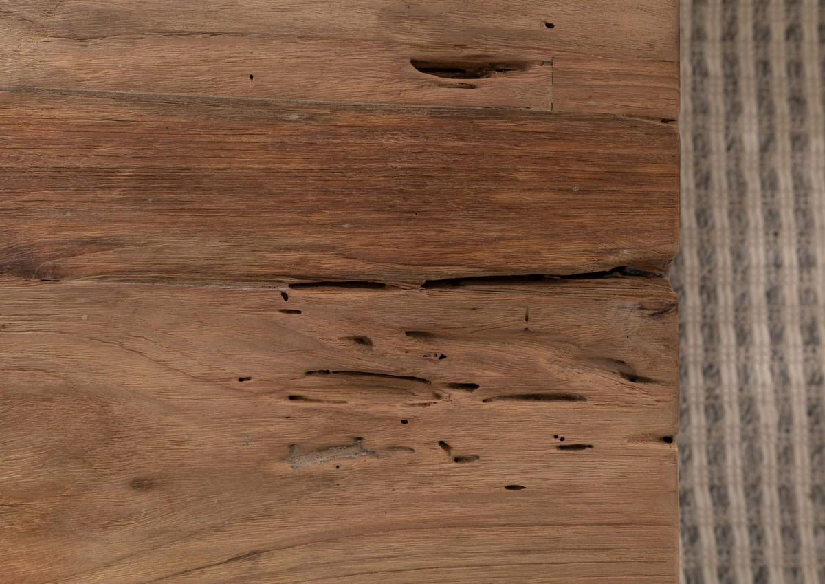 COUCHTISCH Teak 90x90x45 natur unbehandelt BASSANO #140 - Naturfarben, Holz (90/90/45cm) - Massivmoebel24