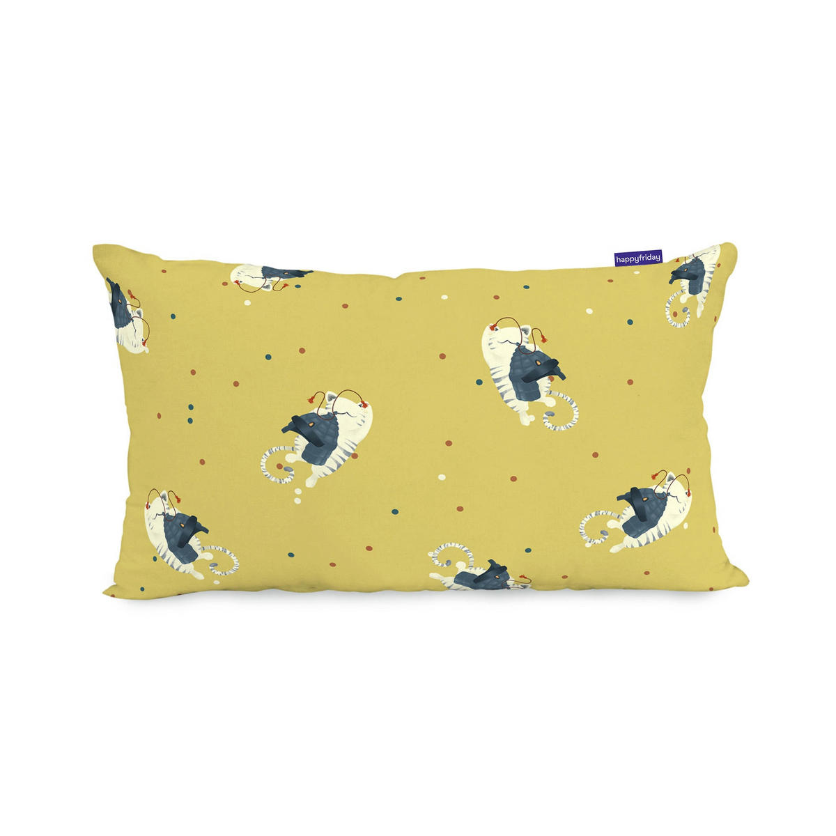 KISSENBEZUG the warrior 50x30 cm mehrfarbig - Multicolor, Textil (50/30cm) - Happy Friday