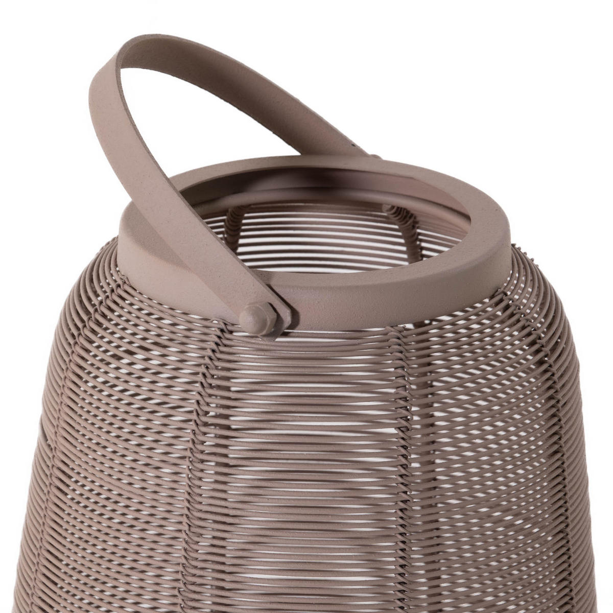 METALLLATERNE mit Griff 16/19 cm - Beige, Kunststoff (16.5/19/16.5cm) - Home Styling Collection