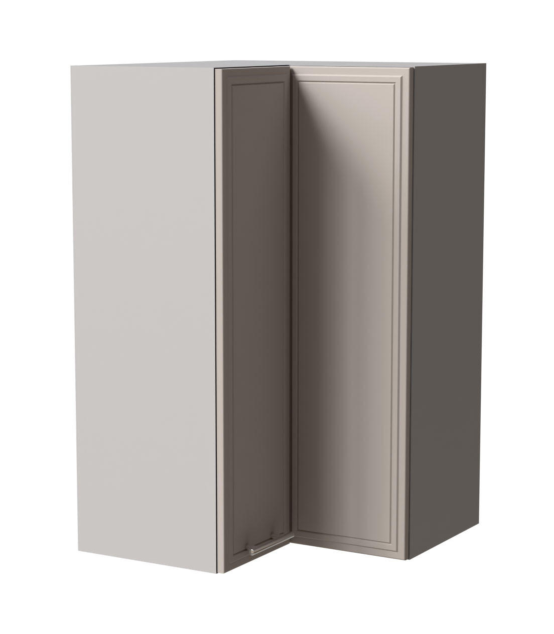 ECKHÄNGESCHRANK Salo W14/60 Grau / Kaschmir Matt 60 / 60 / 96cm - Kaschmir/Grau, Holz/Holzwerkstoff (60/96/60cm) - Feldmann-Wohnen