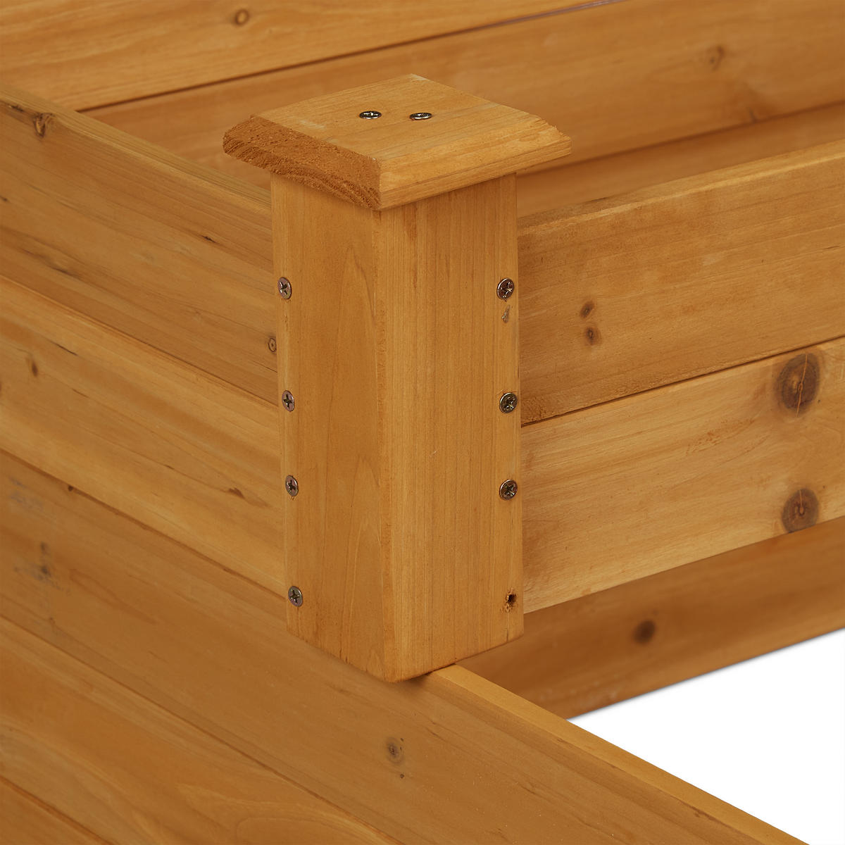 HOCHBEET - Hellbraun, Holz (122/46/122cm) - Relaxdays