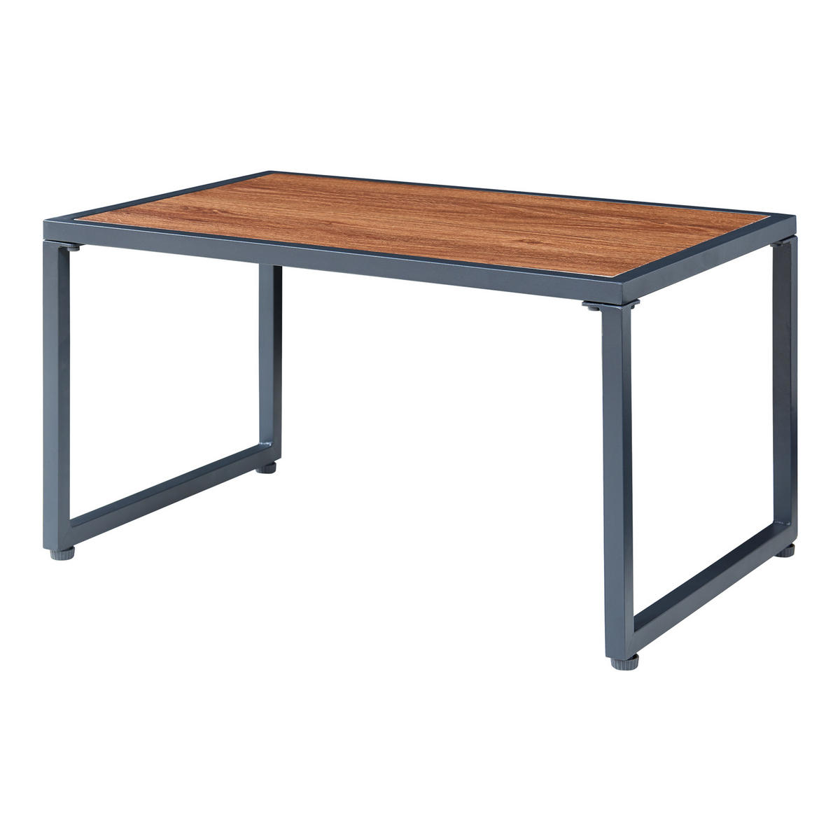 GARTENMÖBEL-SET 4 TLG. Karg - Dunkelgrau/Eichefarben, Kunststoff/Metall - casa.pro