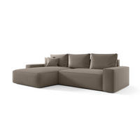 ECKSOFA Walken Mit Schlaffunktion - Hellbraun, Holzwerkstoff/Textil (280/185cm) - Fun Möbel