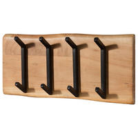 WANDGARDEROBE Akazie 60x3x25 natur lackiert MELBOURNE #106 - Braun, Holz (60/25/3cm) - Massivmoebel24