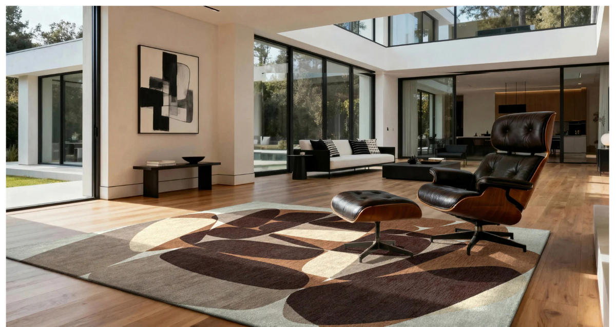 TEPPICH modern Flachgewebe ROCKY Braun 140 x 200 cm - Braun, Textil (140/200cm) - Novatrend