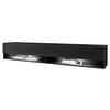 TV-LOWBOARD A180 MDF mit RGB LED Beleuchtung - Alufarben/Schwarz, Holzwerkstoff/Kunststoff (180/30/33cm) - MIRJAN24