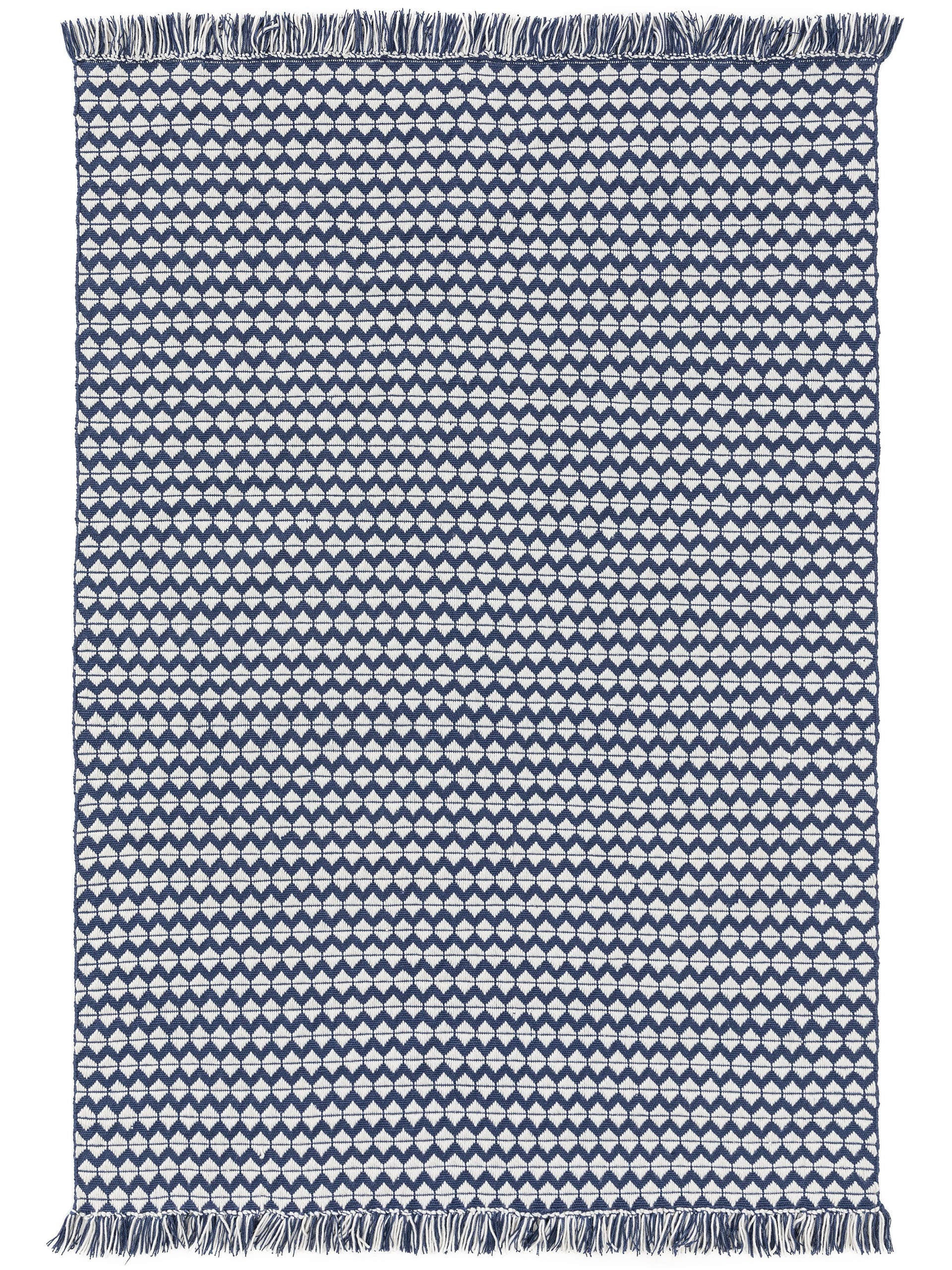 TEPPICH aus recyceltem Material Morty Dunkelblau 80x150 cm - Dunkelblau, Textil (80/150cm) - benuta Pure