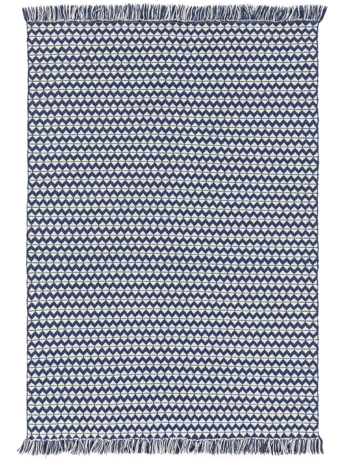TEPPICH aus recyceltem Material Morty Dunkelblau 80x150 cm - Dunkelblau, Textil (80/150cm) - benuta Pure