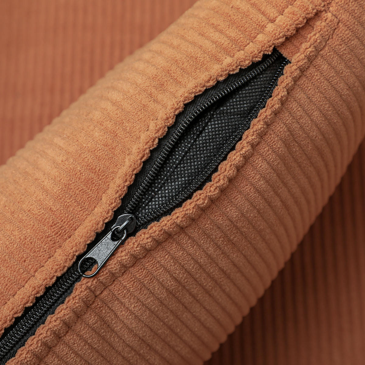 ARMLEHNSTUHL DE-06548 gepolstert, mit Lendenkissen, Kautschukholzbeine Orange - Orange, Holz/Textil (69/78/69.5cm) - ComfortXL