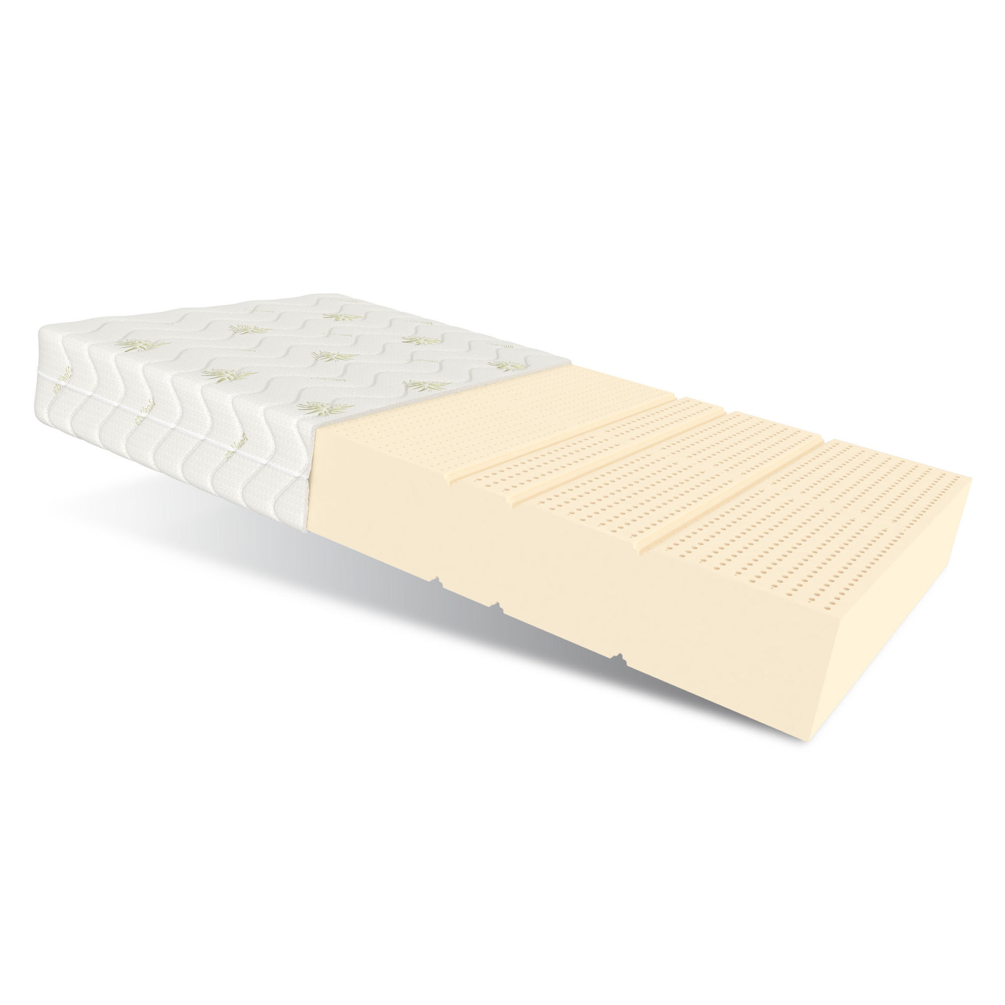 LATEXMATRATZE Alcamo - Weiß, Textil (80/200cm) - FDM