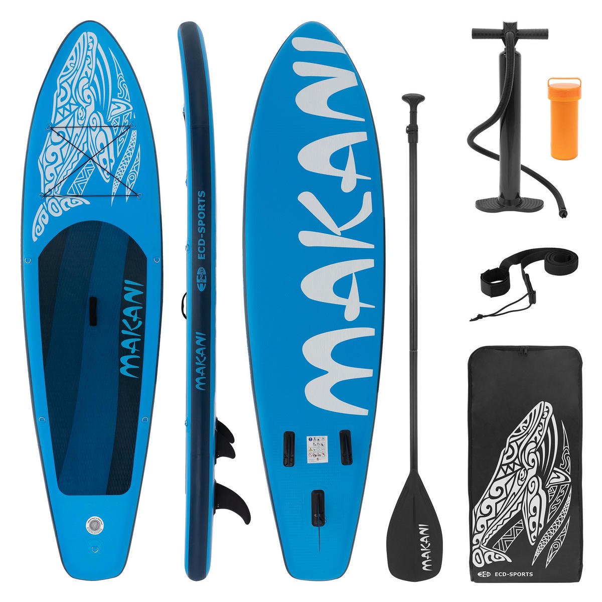 STAND UP PADDLE BOARD Makani Blau - Blau, Kunststoff (320/80/15cm) - ECD-Germany