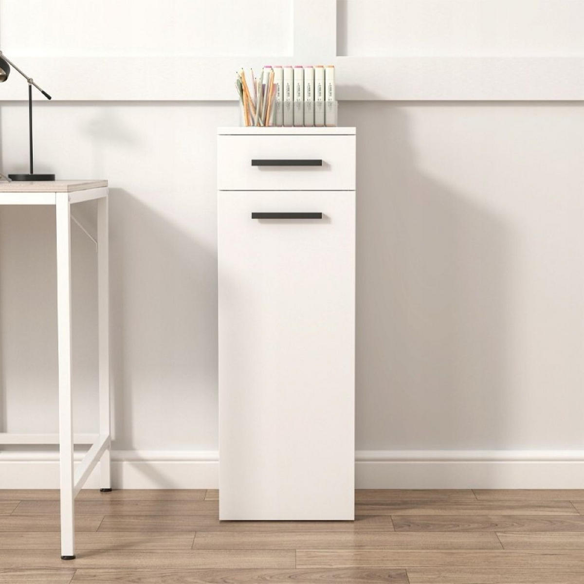 BÜCHERREGAL, weiß 30/30/85 cm - Weiß, Holzwerkstoff (30/85/30cm)
