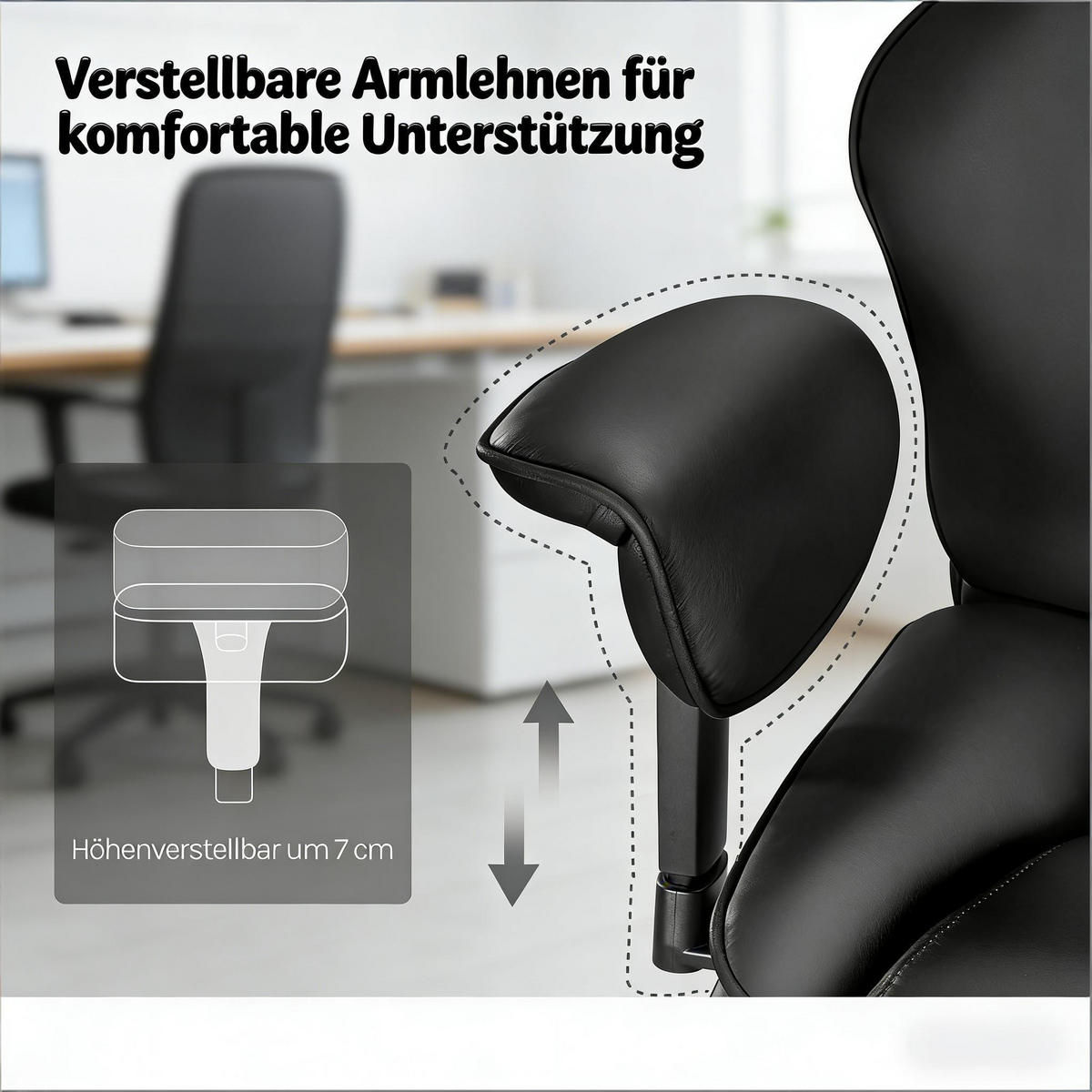 CHEFSTUHL Schwarz 77/71/125,5 cm - Schwarz, Metall (35.5/125.5/77cm) - PANGIVO