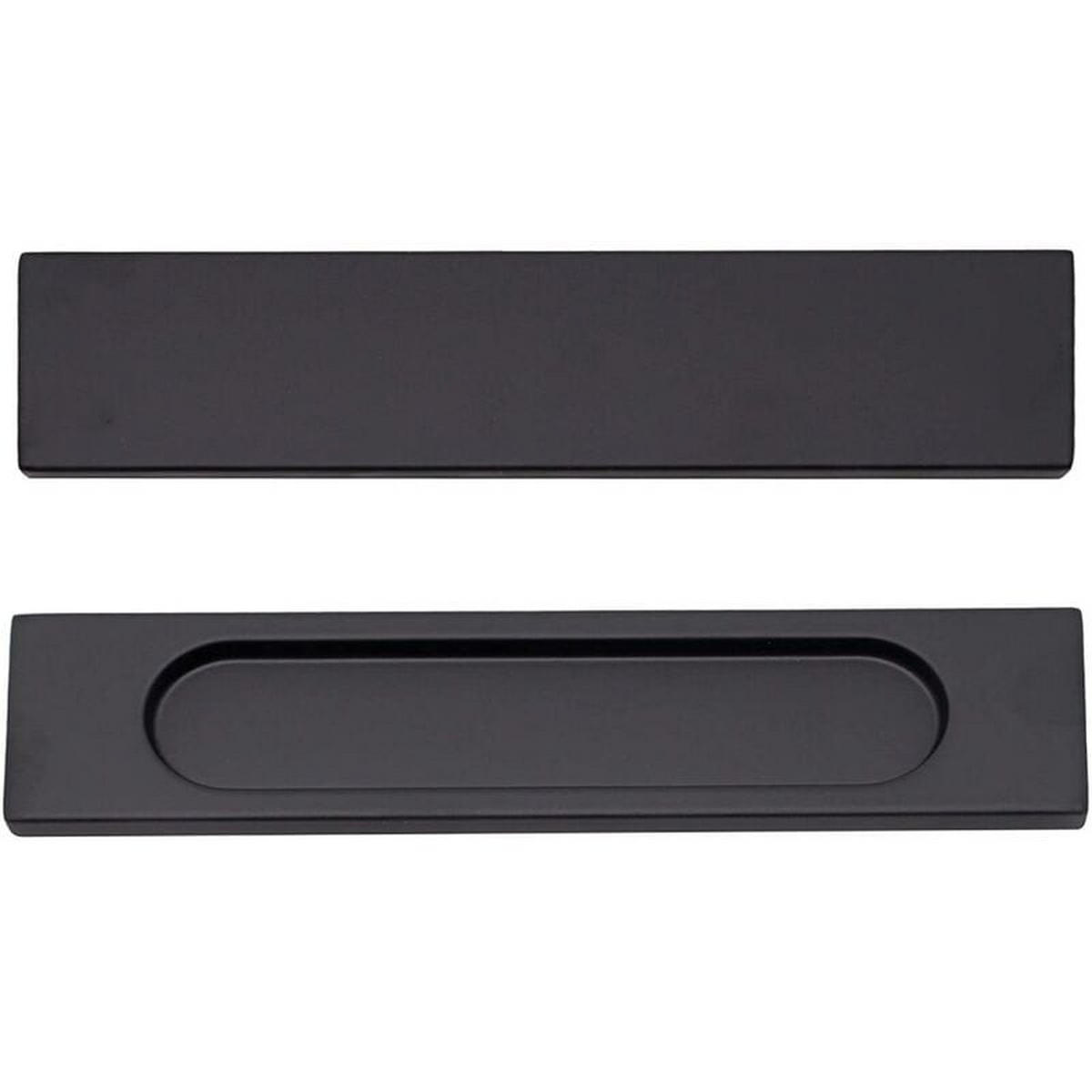 MÖBELGRIFF Schwarz 2er-Set Klebegriffe - Schwarz, Metall (3.5/2.3/14.9cm)