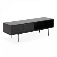 TV-ELEMENT, Schwarz - Schwarz, Metall (40/44.5/140cm) - Oviala