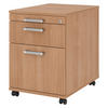 ROLLCONTAINER - mit Hängeregistratur 58/42,8/59 cm in Nussbaumfarben Chromgriff (Metall) - Nussbaumfarben, Holzwerkstoff (42.8/59/58cm) - bümö