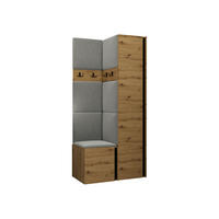 GARDEROBEN-SET Orion XXIV - Eiche Artisan/Grau, Holzwerkstoff/Kunststoff (82/186/46cm) - MIRJAN24