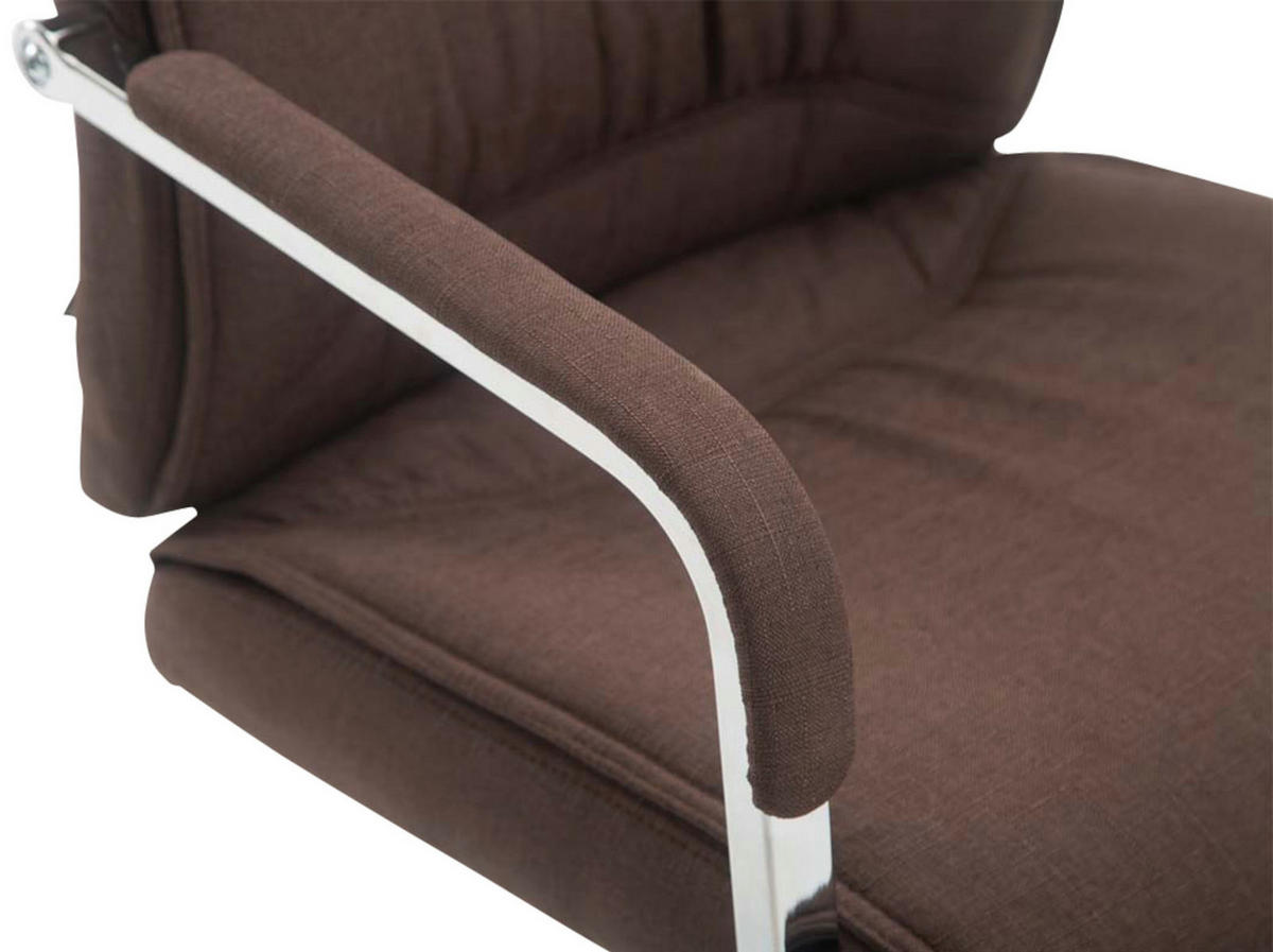 SCHWINGSTUHL 2er Set Stoff braun - Braun, Textil/Metall (58/102/65cm) - CLP