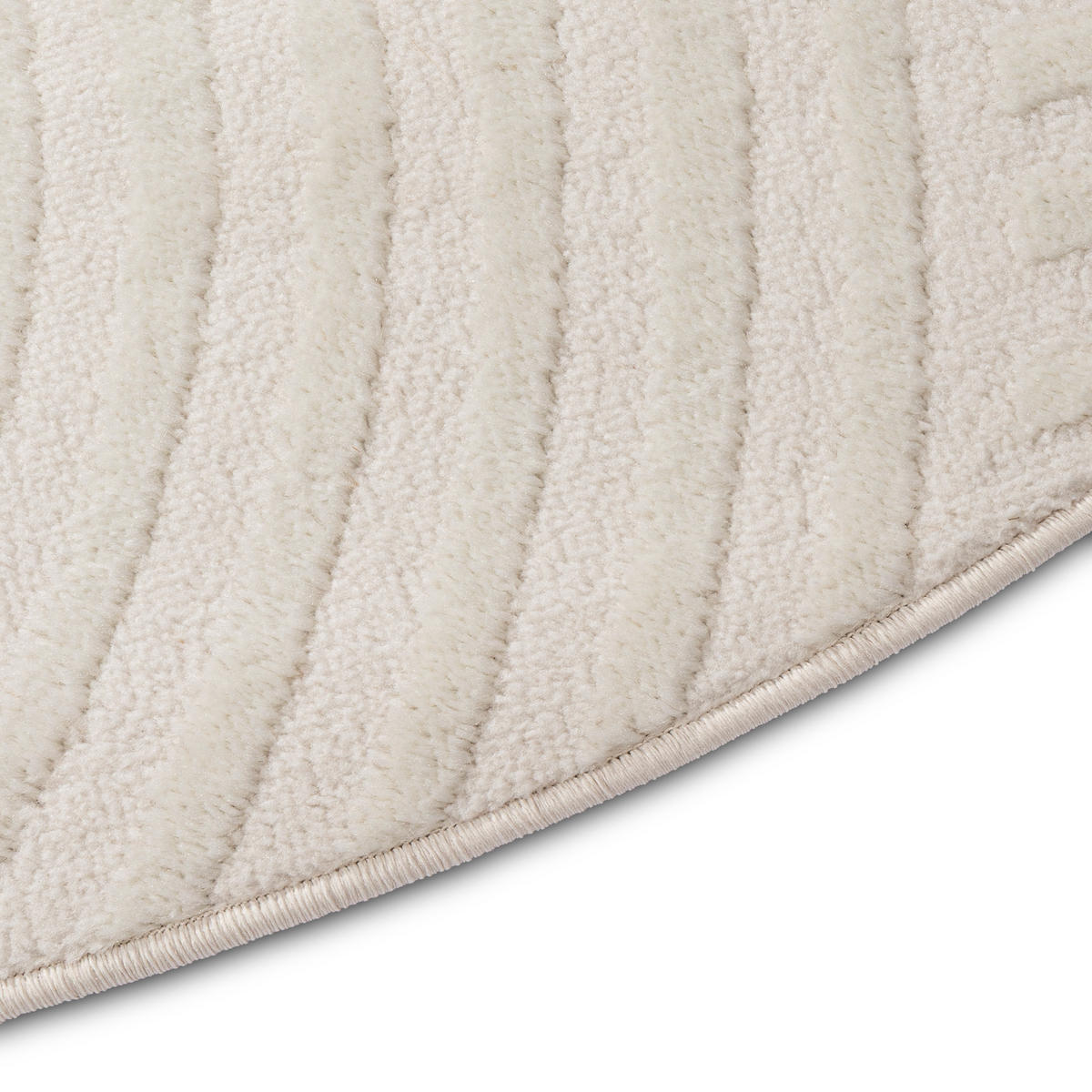 TEPPICH HYGGE Creme, rund 160/160 cm - Creme, Textil (160/160cm) - Tapiso