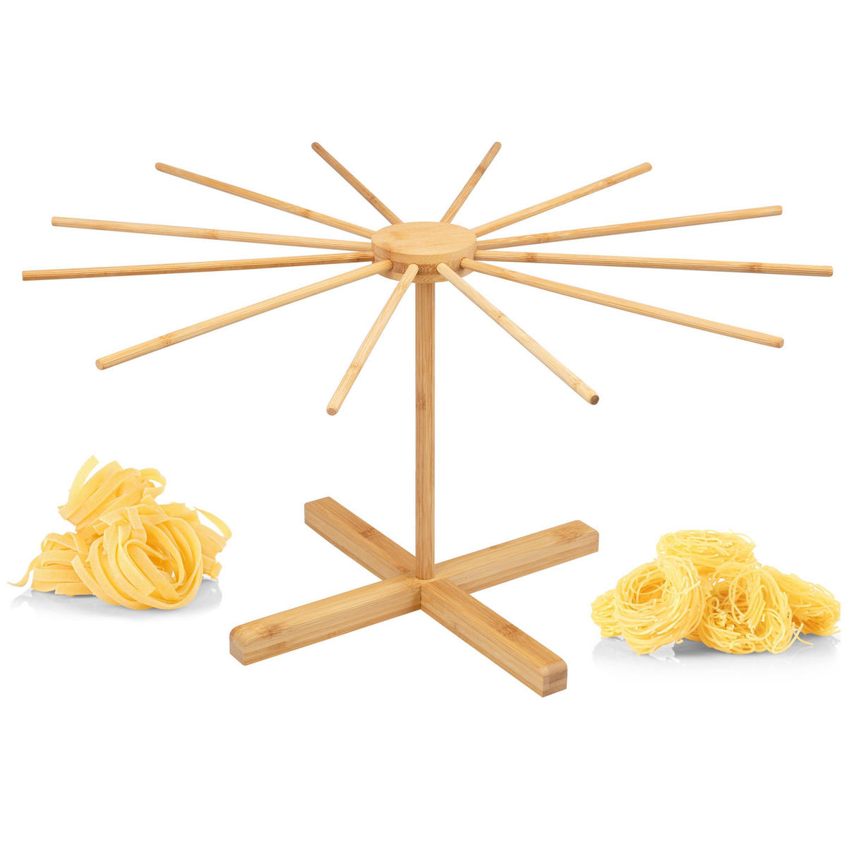 NUDELTROCKNER, Bambus - Hellbraun, Holz (62.5/31/62.5cm) - bremermann