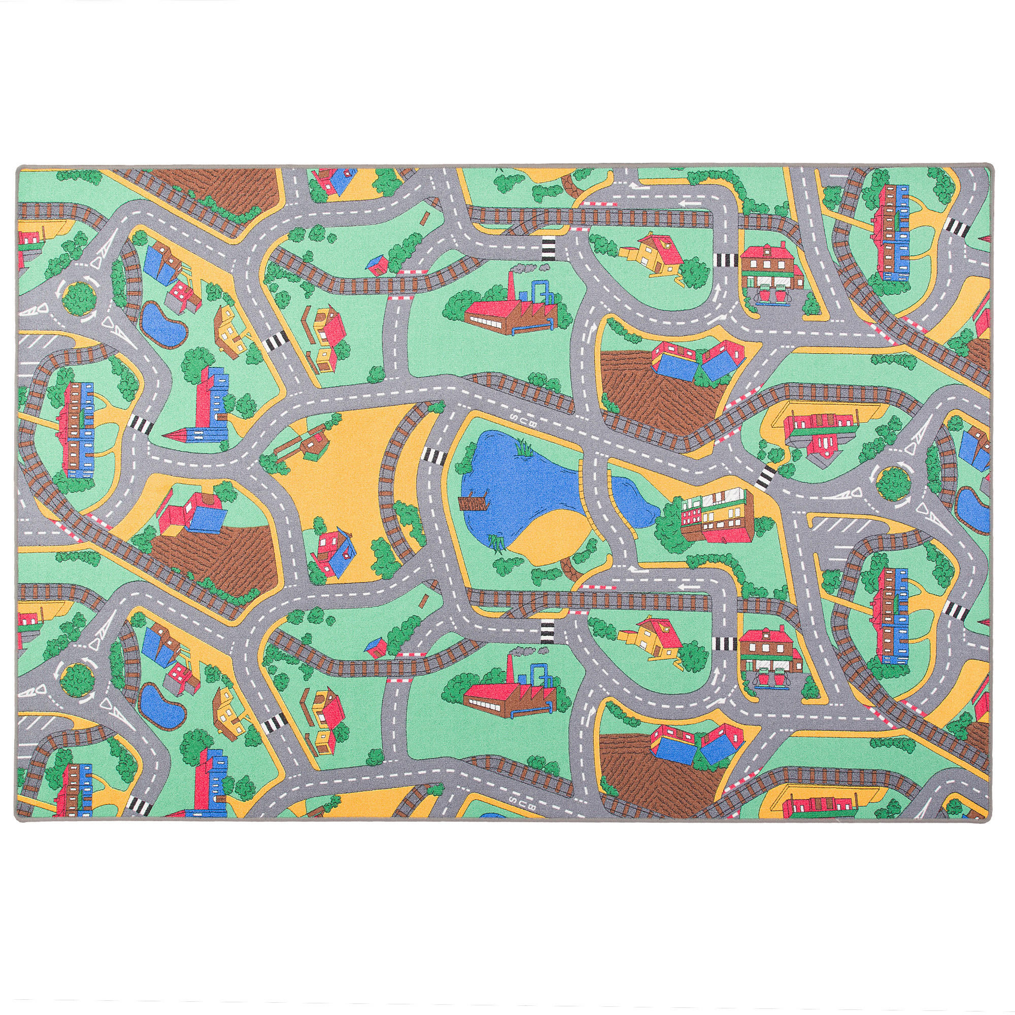 KINDER STRASSENTEPPICH - Multicolor, Textil (200/200cm) - Snapstyle