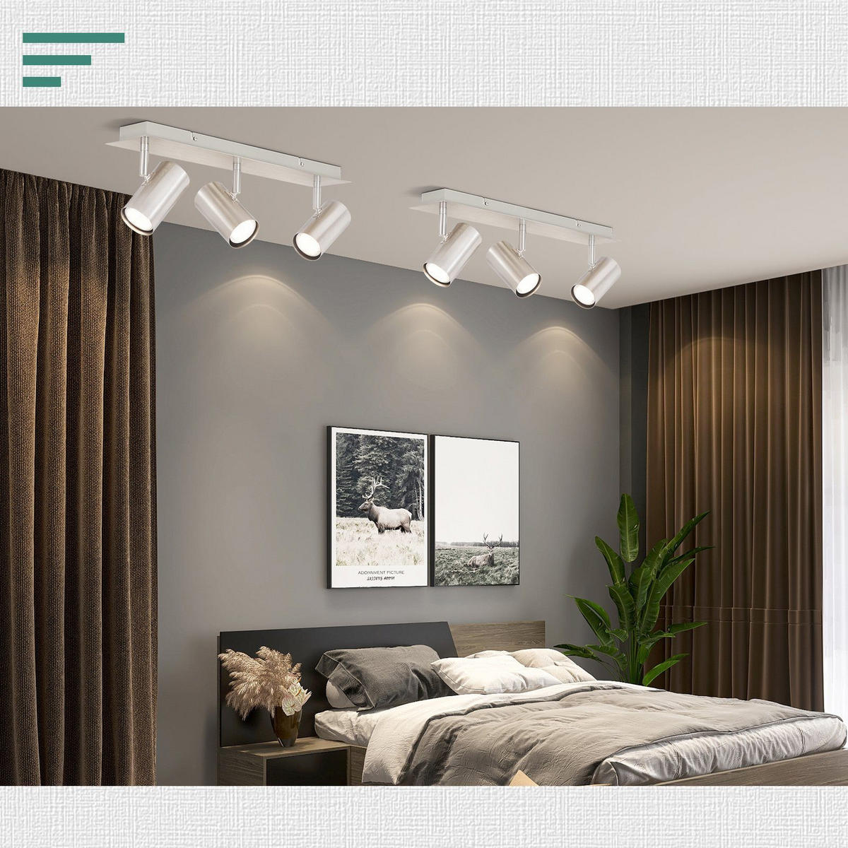 STRAHLER Ingrid 3-flammig 47/6/17 cm - Silberfarben, Metall (47/6/17cm) - Nettlife