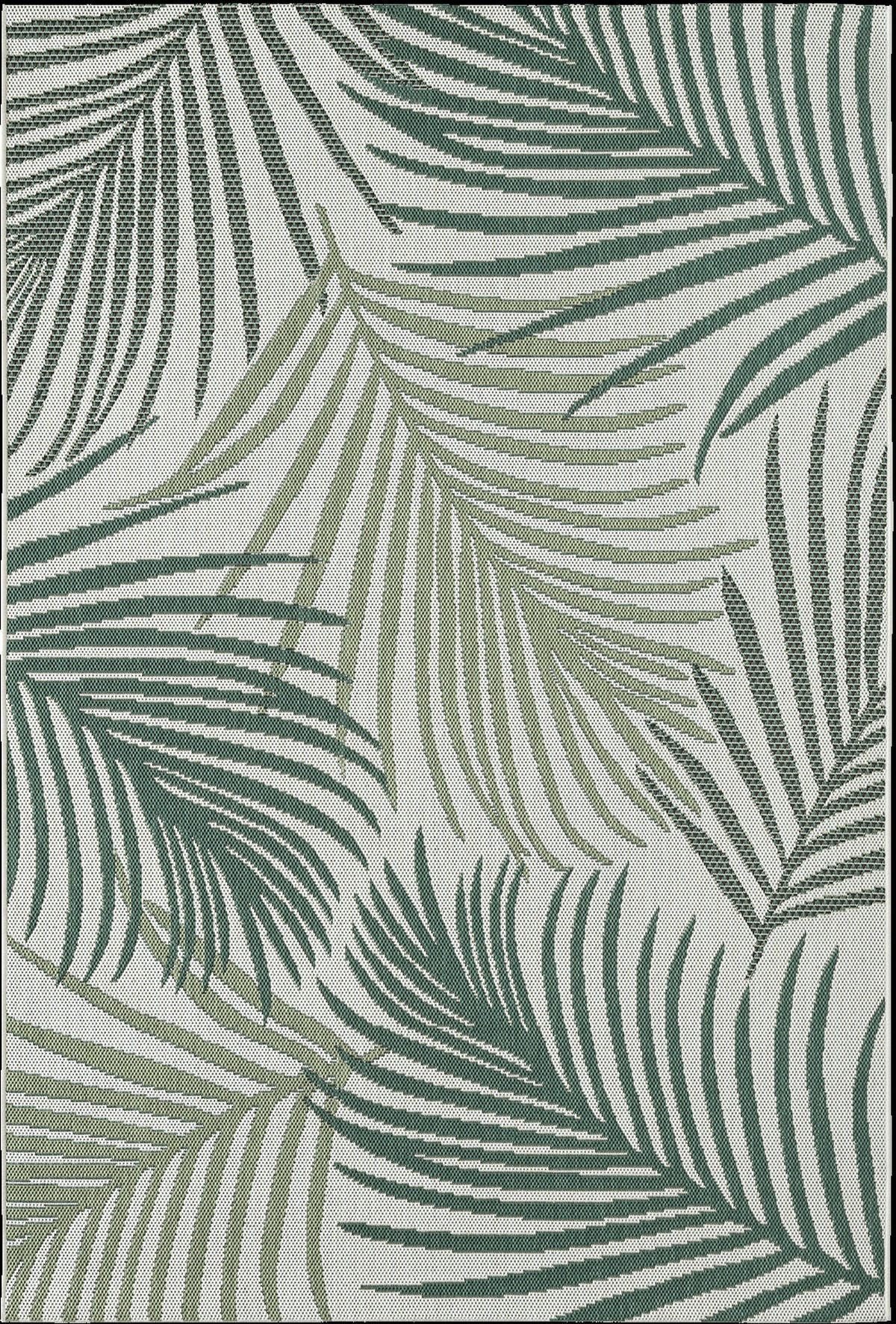 TEPPICHLÄUFER Palmblätter BORNO Polypropylen Grün 80 x 150 cm - Grün, Textil (80/150cm) - KADIMA DESIGN
