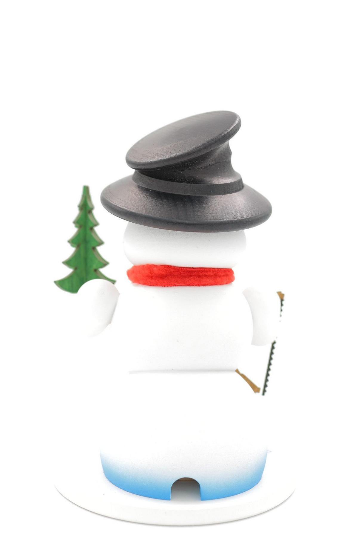 RAUCHFIGUR Schneemann Weiß Baummauser 19 cm - Multicolor, Holz (15/19/0.1cm)