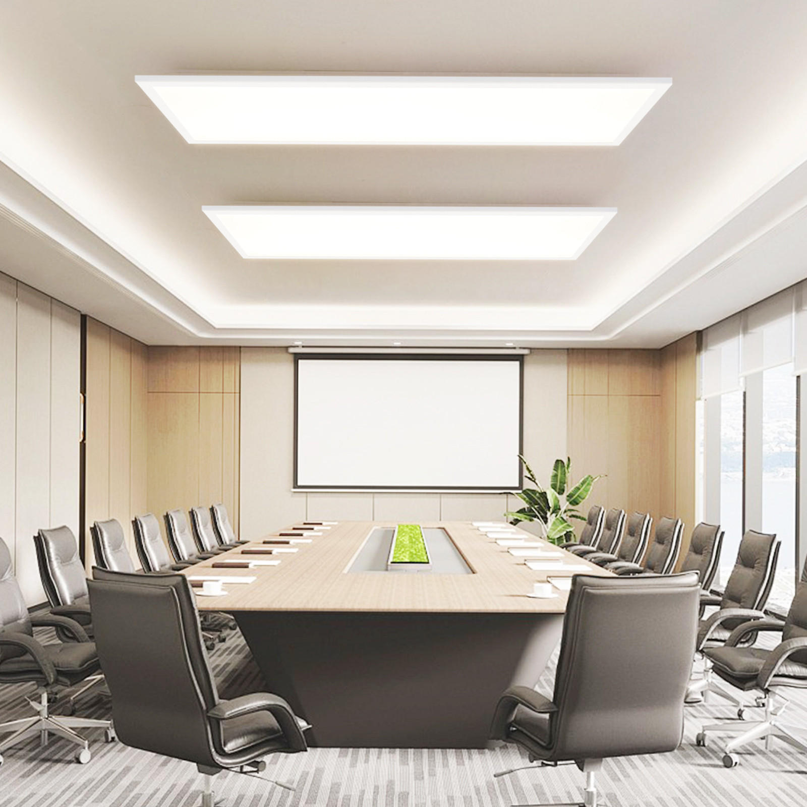LED-DECKENLEUCHTE Zavren 119.5/29.5/5.6 cm - Weiß, Metall (29.5/119.5/5.6cm) - ZMH