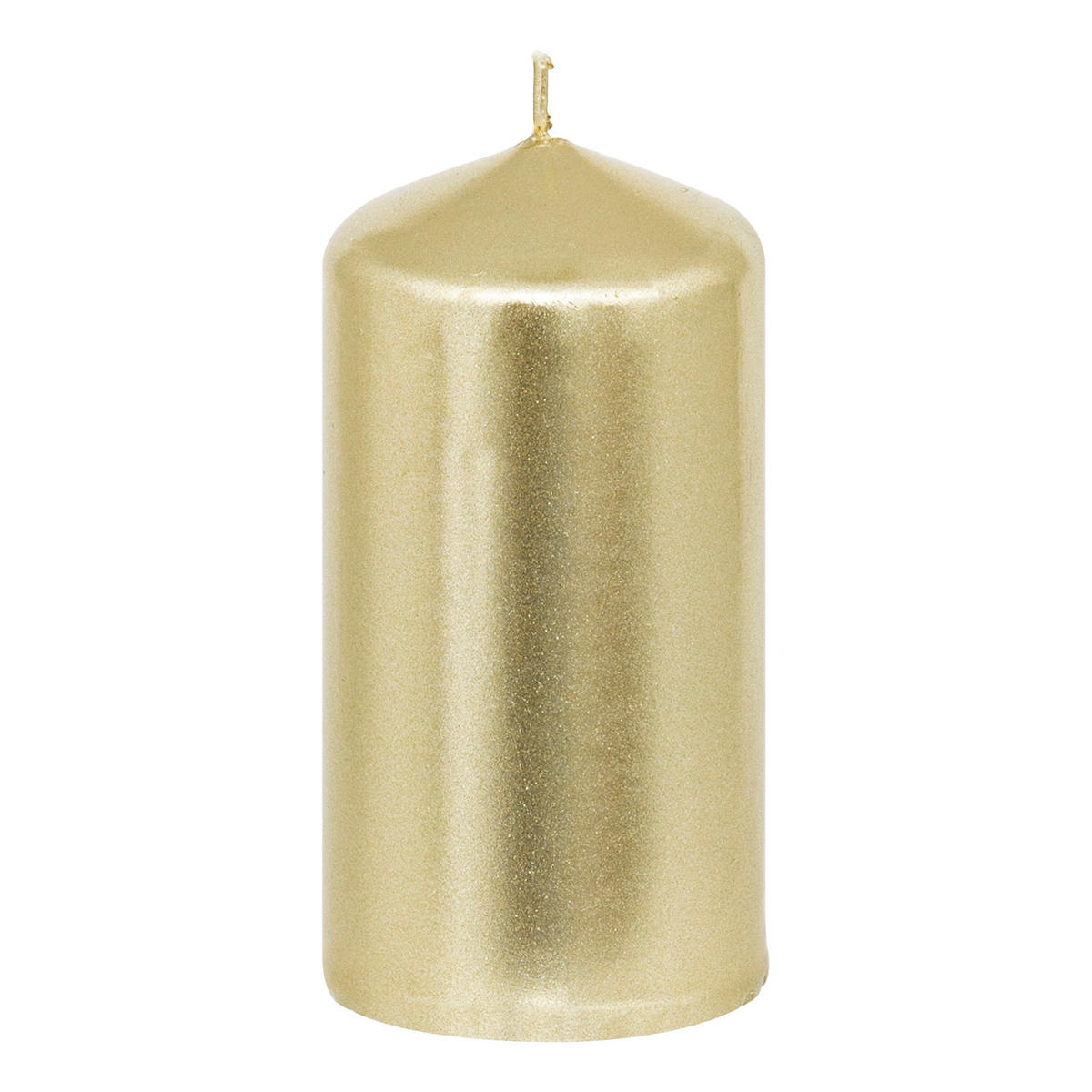 KERZEN 4er-Set Ø 5 cm - Goldfarben, Paraffin (5/12/5cm) - Atmosphera Createur d´interieur