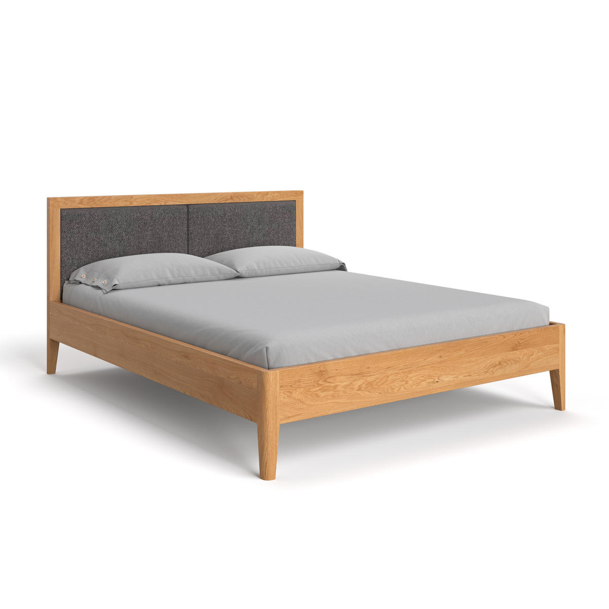 MASSIVHOLZBETT Silva aus Eiche 200x200 cm - Eichefarben/Braun, Holz (200/200cm) - Danzz