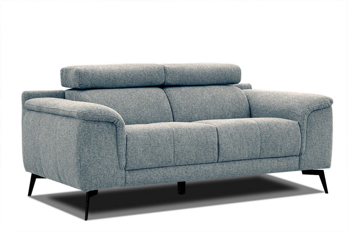 SOFA FIERO 2-Sitzer, mintgrün - Schwarz/Mintgrün, Holzwerkstoff/Textil (170/82/103cm) - Courtois Laville