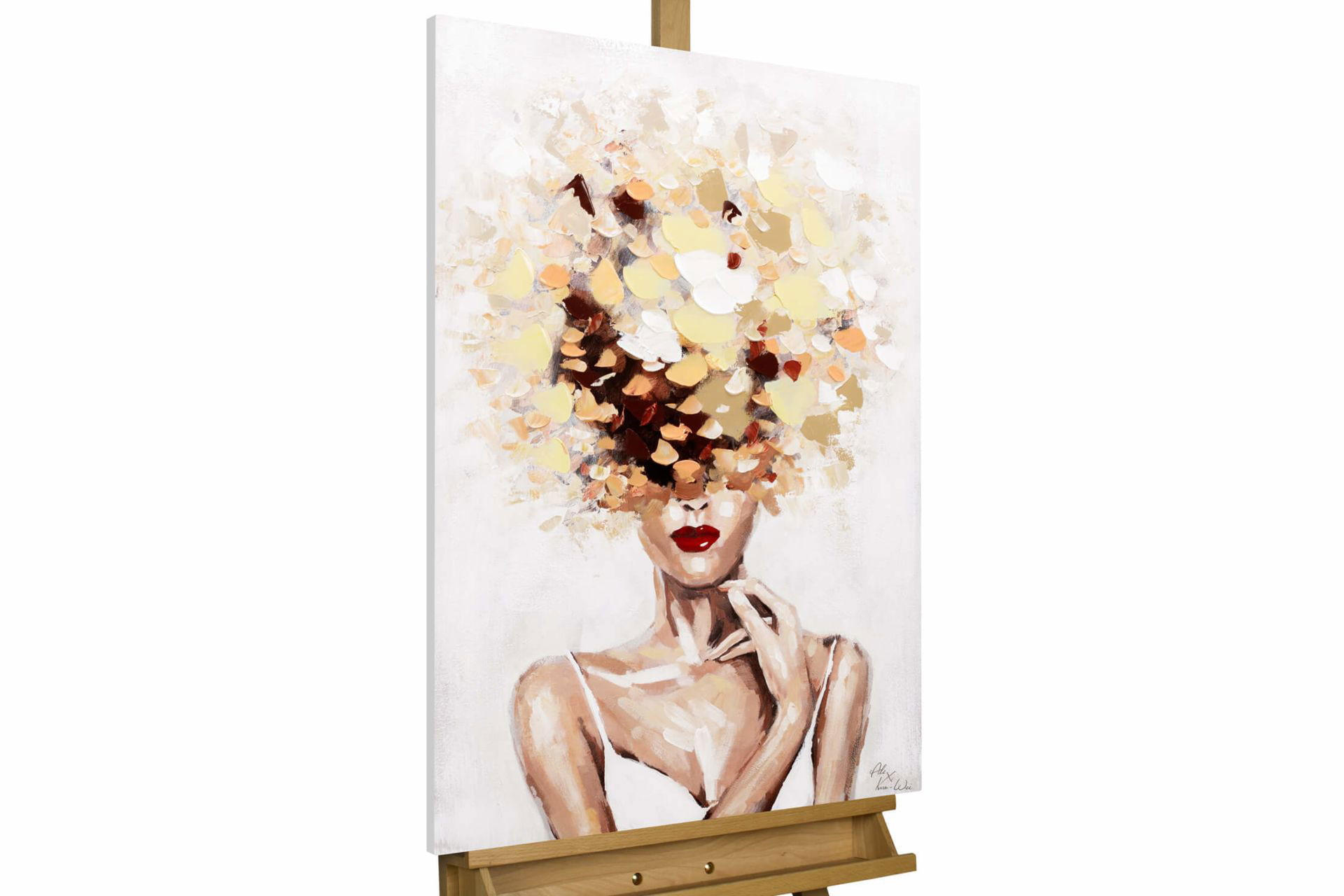 ÖLGEMÄLDE 60/90 cm - Gelb, Holz/Textil (1.24/90cm) - KUNSTLOFT