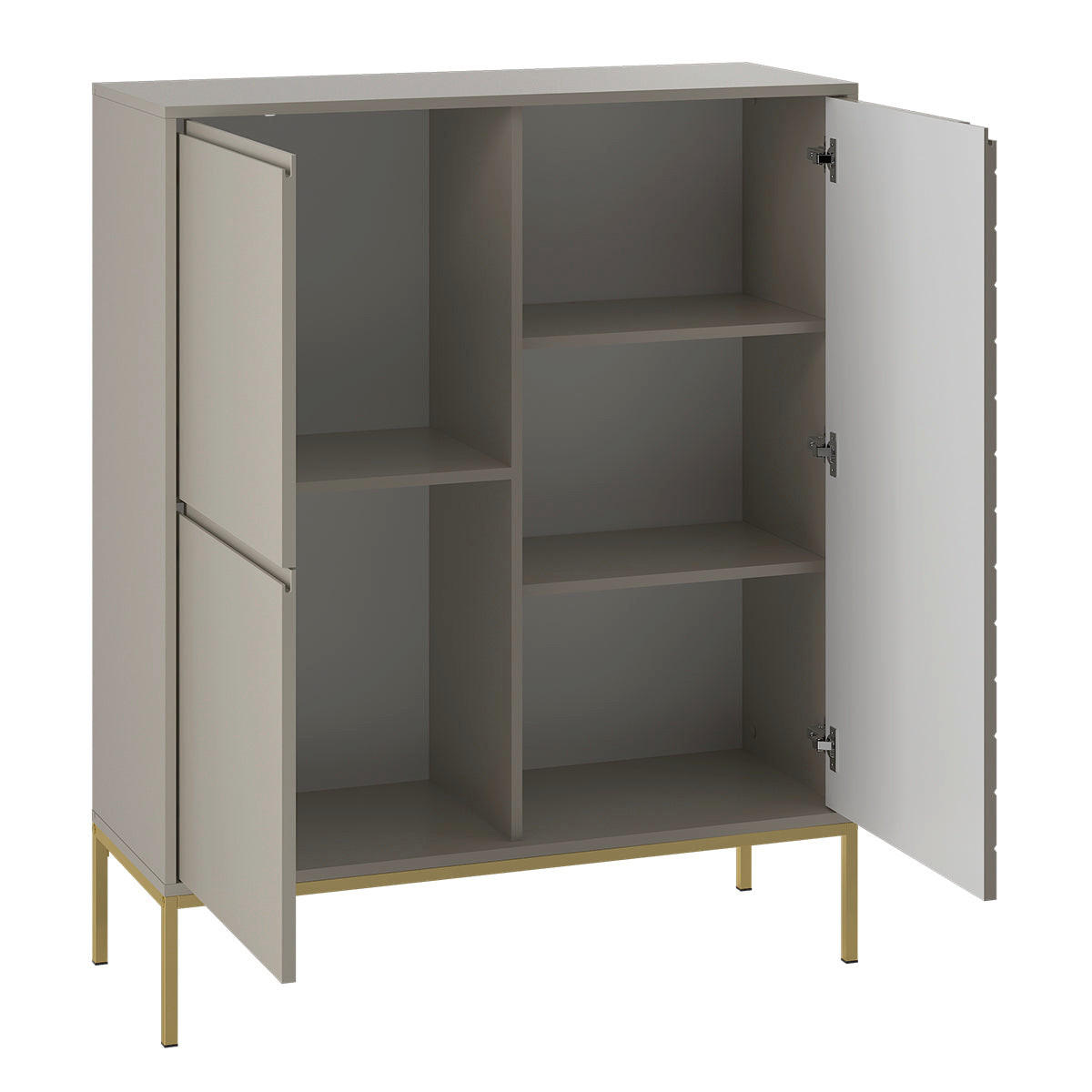 SIDEBOARD Daria Kaschmir - Beige, Holzwerkstoff (102/145/39cm) - Petits-meubles